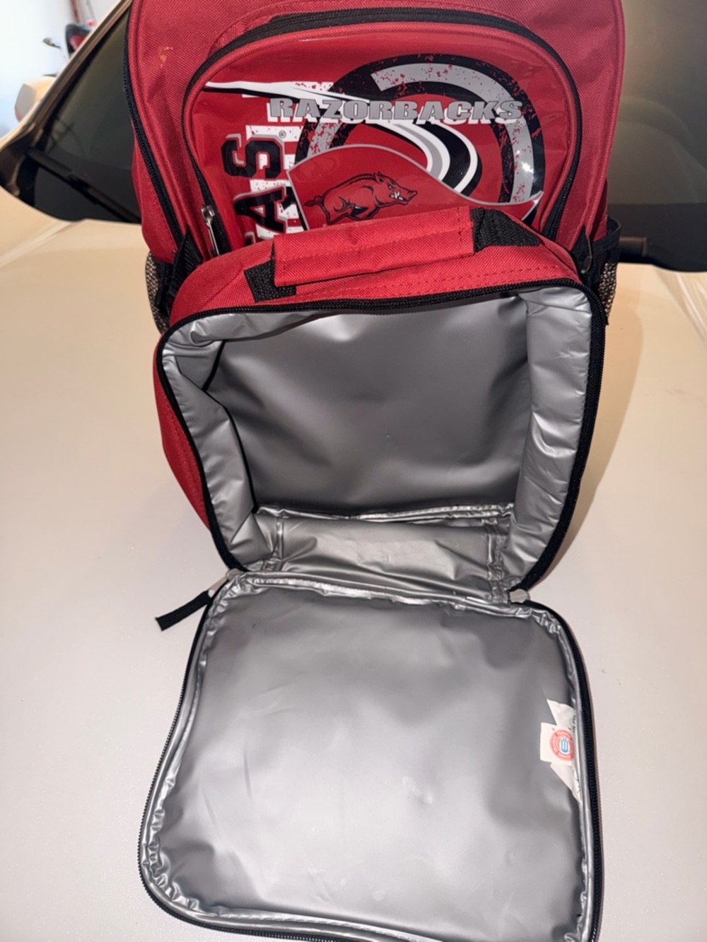 Arkansas Razorbacks Red Men's Backpack - Picture 3 of 3